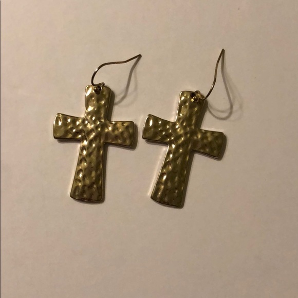 Cross dangling earrings - Picture 1 of 1